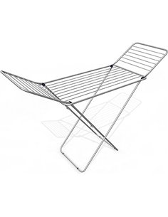 Vileda 163245 Tendedero con X-Legs con Varillas Gruesas Antipliegues, Acero y Aluminio, Plateado