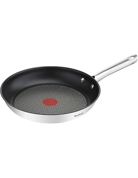 Tefal Duetto Sartén 32 cm, compatible con inducción, superficie fácil de limpiar, indicador Thermo, resistente al lavavajillas, 