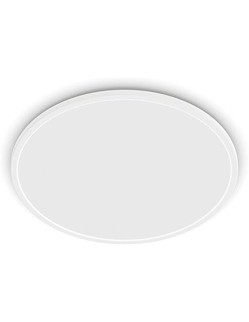 Philips - Plafón Philips Superslim, lámpara LED de techo funcional, color blanco, luz blanca cálida regulable, 27K - 22W