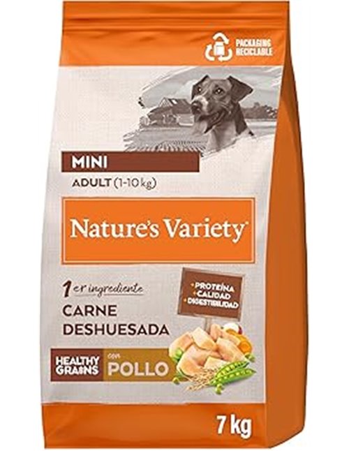 Nature's Variety Healthy Grains Pienso para Perros Adultos con Mini con Pollo - 7kg
