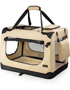 lionto Transportín para Perros Bolsa transportín para Perros Transportín Plegable Autobox Bolsa para Animales pequeños, (3XL) 10