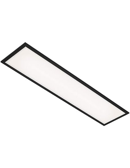 BRILONER - Plafón LED, Panel LED, Ultra Plano, 22W, 2200 Lúmenes, 4000 Kelvin, 100x25x6cm, Luz LED, Lampara Techo, Ideal para Co