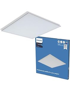 Philips - Panel LED empotrable ProjectLine 36W, Luz blanca natural 4000k, 3200 lm, 59.5 cm X 59.5 cm