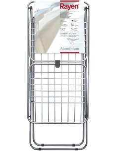 Rayen - Tendedero de aluminio, Con superficie de 20 metros, Sistema de bloque de alas, Tendedero plegable y Antideslizante, con 