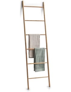 Zeller 18870 Natural Bamboo Ladder Towel Rack, 50 x 3.5 x 183 cm