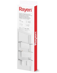 Rayen | Tendedero Plegable para Puertas y Pared, Varillas XXL, 8m de Superficie de Tendido, Multifuncional, Blanco y Gris, 62.5x