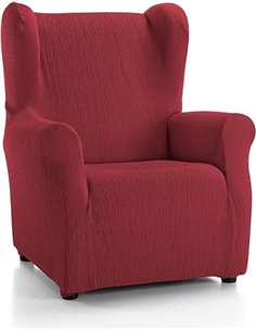 Martina Home Emilia Funda Sillón Orejero, Tela, Burdeos, 33x8x42 cm