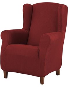Estoralis Berta | Modern Design Armchair Cover | Red Elastic Fabric | for Armchair (70 to 110 cm.) | Maximum Adaptability to All
