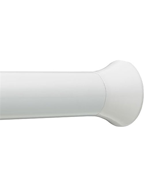 Amazon Basics Adjustable Tension Shower Curtain Rod, 36" to 54", White