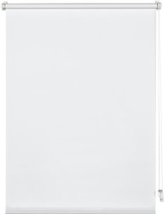 Deco Company Store enrouleur à clipser ou à coller, Store du jour, Opaque, Kit de montage inclus, Clip unique, Blanc, 55 x 150 c