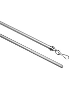GARDINIA Barra para cortinas, 100 cm, Aluminio