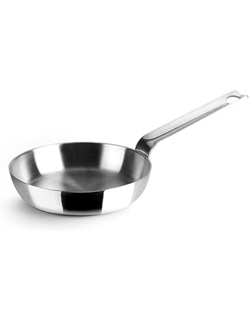 IBILI - Blinis Tricapa Triply Natural 12 cm Frying Pan, Stainless Steel, Suitable for Induction, Non-Stick