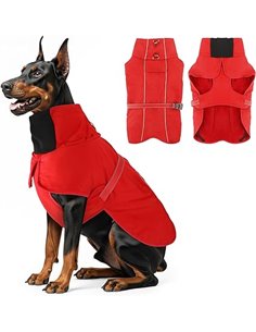 Abrigos impermeables para perros, abrigo de perro de invierno con chaqueta reflectante y forro polar suave, abrigos cálidos para