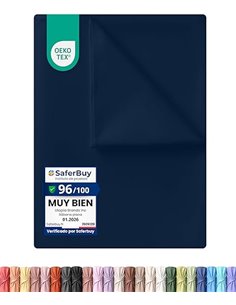 Utopia Bedding Sábana Encimera, Cama 135-225 x 255 cm, Certificado Oeko-Tex, Poliéster Cepillado Suave Microfibra Sábana Plana s