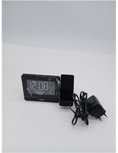 Hama | Reloj Despertador Digital con proyección de la Hora en Techo o Pared (Radio Reloj Despertador, Sensores táctiles, 2 alarm 2