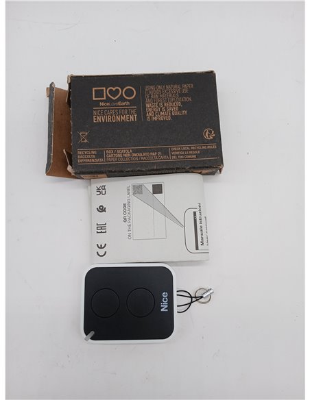 Nice ERA ON2E 2-Channel Remote Control 433.92 MHz Black