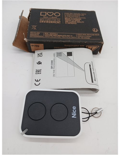Nice ERA ON2E 2-Channel Remote Control 433.92 MHz Black