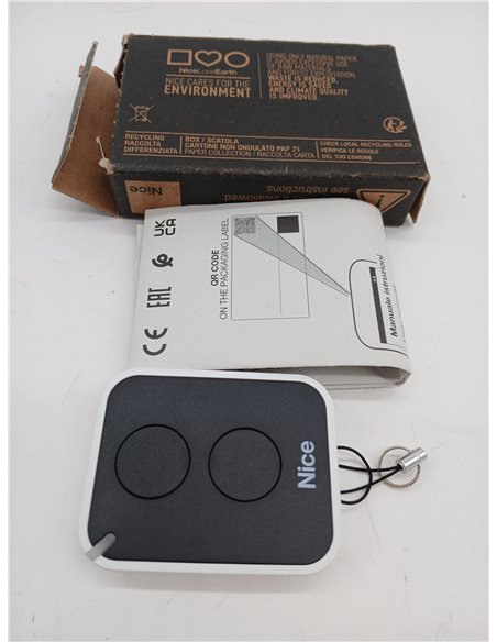 Nice ERA ON2E 2-Channel Remote Control 433.92 MHz Black