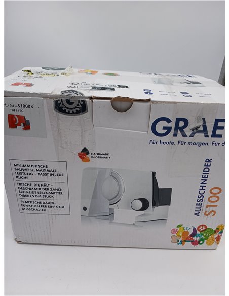 Graef S 10003 Cortafiambres, 170 W, Aluminio, Rojo