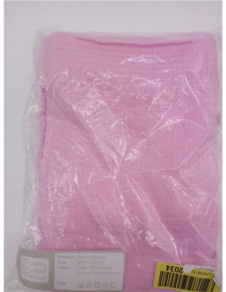 Moses Basket Me - Juego de 2 apósitos Vichy y gofrados para cuffines o cestas de mimbre con forro polar (cuffín no incluido)