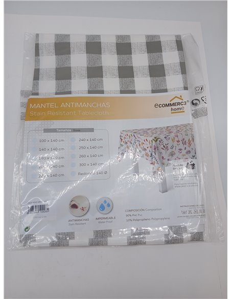 ECOMMERC3 | Mantel Hule Mesa Rectangular Tamaño 100x140 cm - Estilo, Durabilidad y Fácil Limpieza para tu Mesa - Mantel Hule Ant