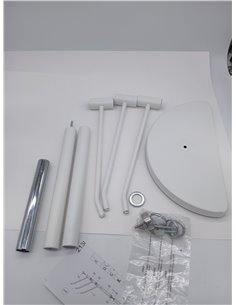 HAKU Möbel Toallero crema, metal, metal - Dim.: AN 33 cm x AL 89 cm x P 43 cm, Estilo: Moderno 2