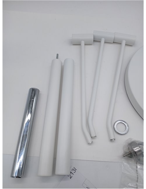 HAKU Möbel Toallero crema, metal, metal - Dim.: AN 33 cm x AL 89 cm x P 43 cm, Estilo: Moderno