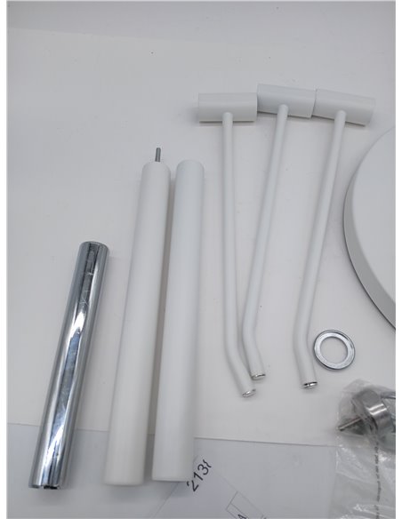 HAKU Möbel Toallero crema, metal, metal - Dim.: AN 33 cm x AL 89 cm x P 43 cm, Estilo: Moderno