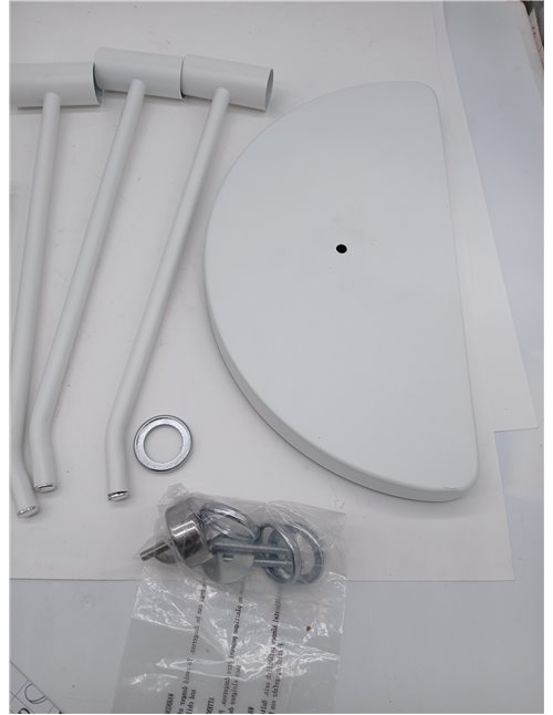 HAKU Möbel Toallero crema, metal, metal - Dim.: AN 33 cm x AL 89 cm x P 43 cm, Estilo: Moderno