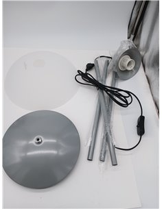 Reality Leuchten R4302-87 – Floor Lamp, TITAN Colour with Built-in Foot Switch, Required 1 x E27 Bulb Maximum 100 W Excluded, Wh 2