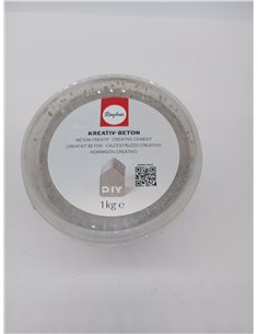 Rayher Hormigón creativo, gris claro, 1 kg, para manualidades con moldes, 34152000 2