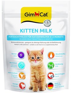 GimCat Kitten Milk Sustituto de la Leche Materna - Leche de Gato con taurina y Calcio - 1 Bolsa (1 x 200 g)