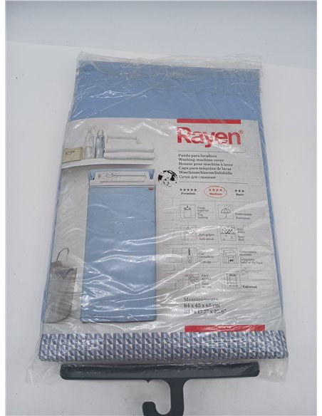 Rayen | Funda Para Lavadora Carga Superior | Funda universal con goma ajustable | Impermeable | Gama Medium | 84 X 45 X 65 cm