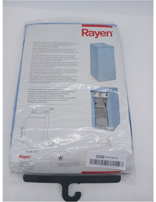 Rayen | Funda Para Lavadora Carga Superior | Funda universal con goma ajustable | Impermeable | Gama Medium | 84 X 45 X 65 cm