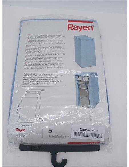Rayen | Funda Para Lavadora Carga Superior | Funda universal con goma ajustable | Impermeable | Gama Medium | 84 X 45 X 65 cm