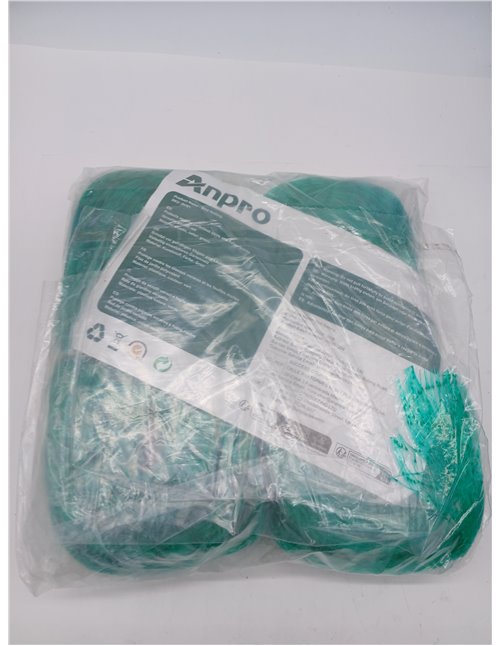 Anpro - Red de jardín Verde para pájaros, 4 x 10 m, protección de Animales, Plantas, Frutas, Flores y Verduras, Malla de 15 mm