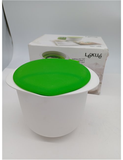 Lékué Homemade Fresh Cheese Making Kit with Recipe Book, White/Green, One Size
