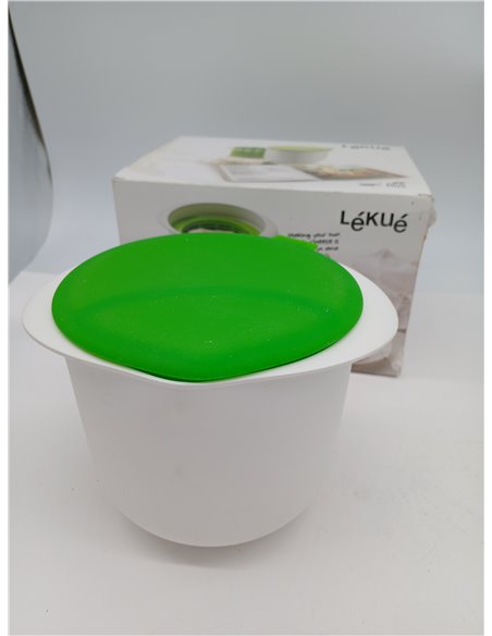 Lékué Homemade Fresh Cheese Making Kit with Recipe Book, White/Green, One Size