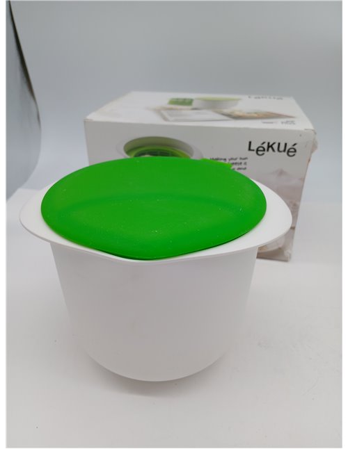 Lékué Homemade Fresh Cheese Making Kit with Recipe Book, White/Green, One Size