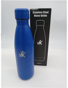 Botella de agua infantil de acero inoxidable, 500 ml, sin BPA, termo de doble pared, apto para bebidas carbonatadas, termo para 