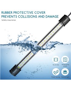 Nobleza - Luz LED de Acuario, Peces Tanque Lámpara Iluminación de Plantas de Pecera con Diferente Voltaje Longitud(40cm 2W, Luz 