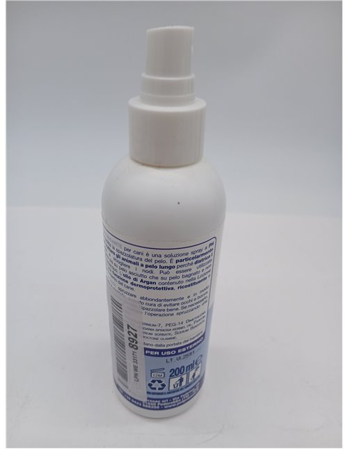 Loción desenredante – Facilita el cepillado y ayuda a desenredar los nudos del pelo del perro – 1 botella de 200 ml