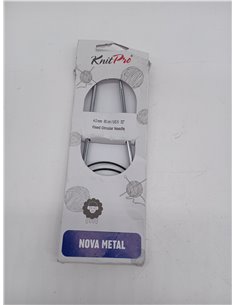 KnitPro - KnitPro Nova Metal Circular Needles (80 cm, 4.00) - 1 Unit 2