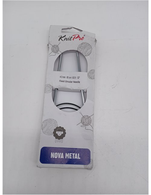 KnitPro - KnitPro Nova Metal Circular Needles (80 cm, 4.00) - 1 Unit