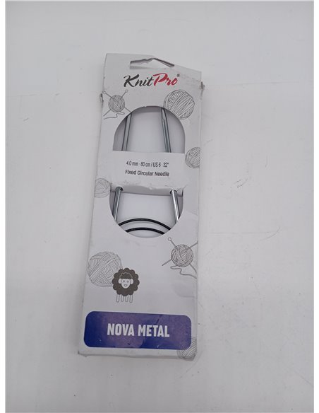 KnitPro - KnitPro Nova Metal Circular Needles (80 cm, 4.00) - 1 Unit