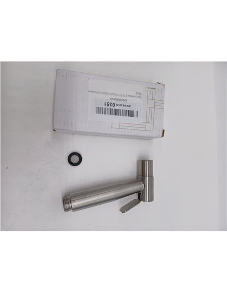 Rociador de Bidé de Mano-MUMENG Alcachofa Ducha Alta PresióN de Acero Inoxidable con Conector G1/2 Pulgadas,Pulverizador para Bi