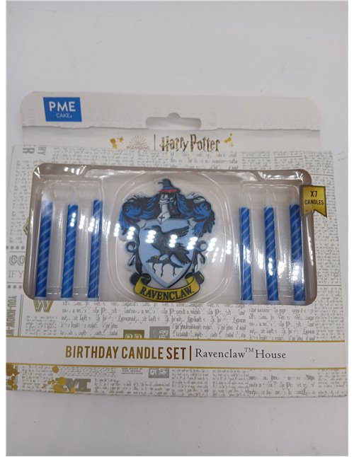 PME Harry Potter Set de Velas de Ravenclaw para celebrar cumpleaños (Set de 7)