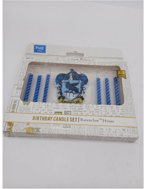 PME Harry Potter Set de Velas de Ravenclaw para celebrar cumpleaños (Set de 7)