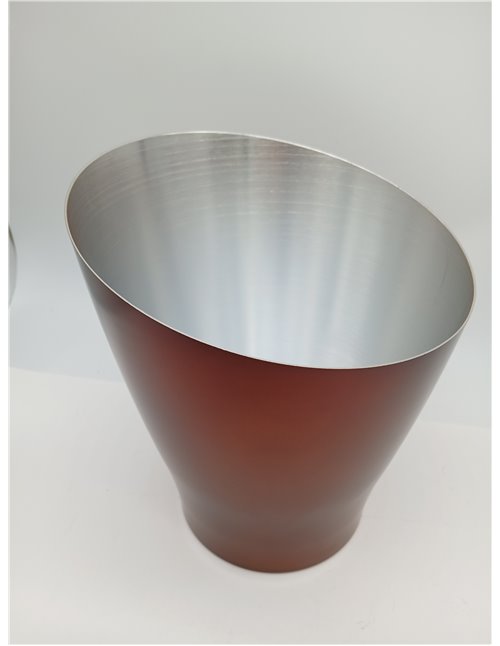 Cubitera Metálica Profesional Alloy 5L - Para 2 Botellas de Vino o Champagne - Diseño Elegante en Aluminio color Vintage