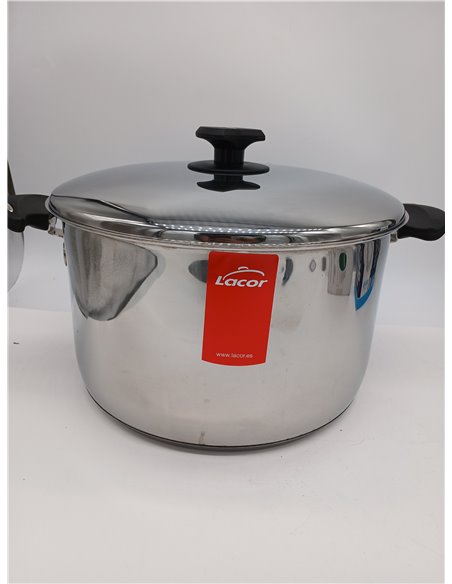 LACOR - 88128- Olla con Tapa Nova Ladycor 28cm INOX.